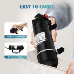 120W 160PSI Electric Water Transfer Pump 1.4 GPM Self-Priming Diaphragm Pump for Pressure Washer RV Agricultural Sprayer