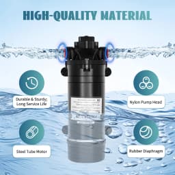 120W 160PSI Electric Water Transfer Pump 1.4 GPM Self-Priming Diaphragm Pump for Pressure Washer RV Agricultural Sprayer