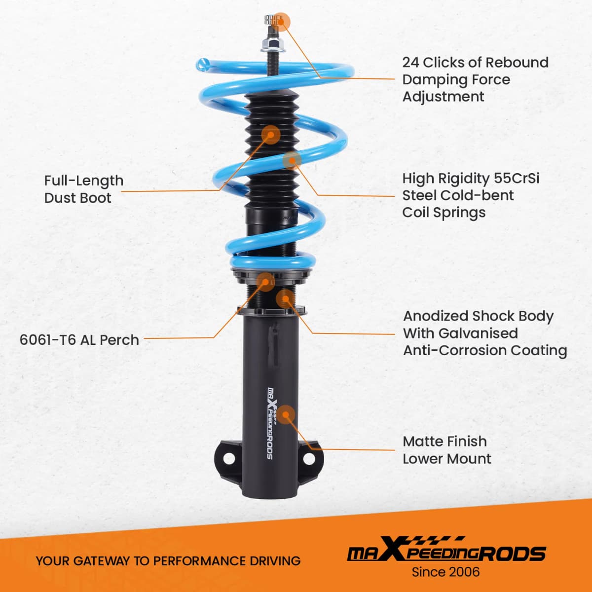 Coilovers Suspension For Mercedes-benz C-Class W203 Saloon CLK W209 C209 Coupe
