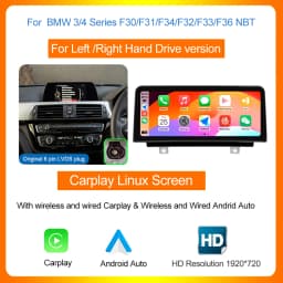 AUTOTOP 10.25" 1920*720 Wireless Carplay Multimedia for BMW F30 F31 F32 F33 F34 F35 F20 F21 F22 NBT Android Auto Car Radio GPS