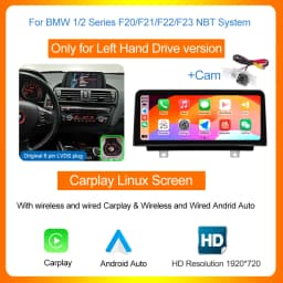 AUTOTOP 10.25" 1920*720 Wireless Carplay Multimedia for BMW F30 F31 F32 F33 F34 F35 F20 F21 F22 NBT Android Auto Car Radio GPS