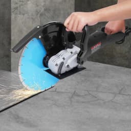14 Inch Electric Disc Cutter 5800W Concrete Cut-Off Machine 355mm Circular Saw Blade 100mm Cuttung Depth w/ Water Pump