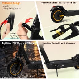 AOVOPRO V1MAX PRO/T1 Electric Scooter 45KM/25KM Max Range 10/8.5Inch Strong Motor Power 42V14.5AH/36V7.8AH Folding Electric Scooter for Adults
