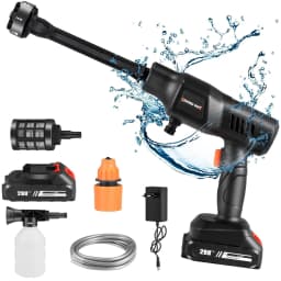 36Bar Cordless High Pressure Washer 6 In 1 Rechargeable Battery Wash Water Gun For Patio And Car Floor Garden Pet Cleaning