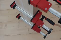Heavy-duty Parallel F Clamps Bar Clamps 2pcs/set 400mm Length 95mm Throat Depth 700KG Clamp Force for Woodworking Metalworking