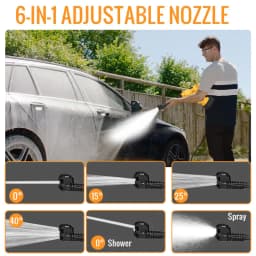 380W Electric High Pressure Washer rechargable Car Wash Gun Cordless Electric Water Gun Foam Machine for Makita 21V Battery