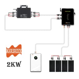 2000W Solar Panel Converter Household Grid On Connected Solar Microinverter System Max Use for 4pcs Each 400-700W Solar Panels