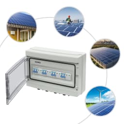 1000V Solar DC PV Combiner Box 4 in 4 Out Isolator Switch Box, 16*MC4 Terminals, IP65 Waterproof Overvoltage Protection 40A