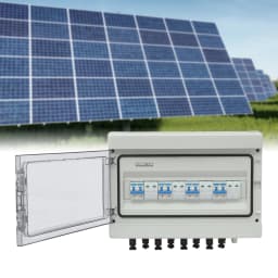 1000V Solar DC PV Combiner Box 4 in 4 Out Isolator Switch Box, 16*MC4 Terminals, IP65 Waterproof Overvoltage Protection 40A