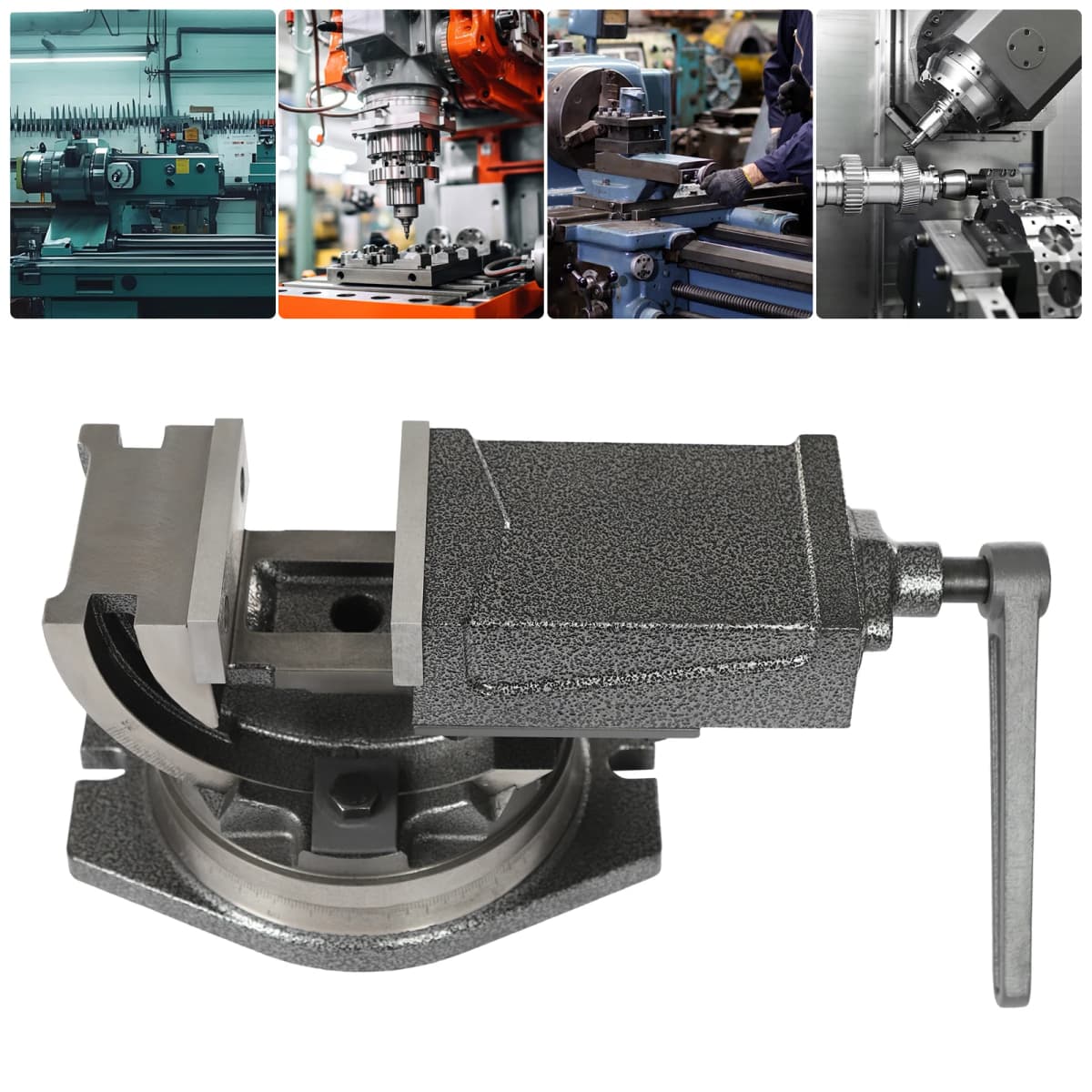 4/5Inch Drill Press Vise Household Vise Workbench Multi-Functional Heavy-Duty Bench Vice Machine