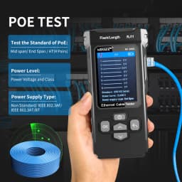 NOYAFA NF-8506 Networt Cable Tester LCD Display Cable Tracker with Ping Function Measure Length Wiremap Tester Networt Tools
