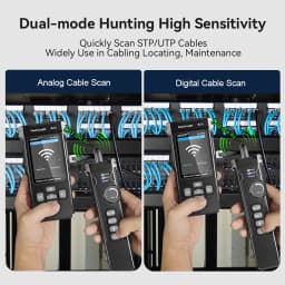NOYAFA NF-8506 Networt Cable Tester LCD Display Cable Tracker with Ping Function Measure Length Wiremap Tester Networt Tools
