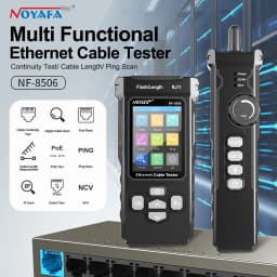 NOYAFA NF-8506 Networt Cable Tester LCD Display Cable Tracker with Ping Function Measure Length Wiremap Tester Networt Tools