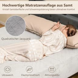 Mattress protector,super-soft mattress topper,breathable mattress cover with sponge padding and non-slip underside