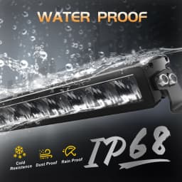 UNISHINE Hood Reflector LED Light Bar 6000K Amber DRL Spot Flood Beams Work Light Bar 600W for Offroad 4WD 4x4 Trucks 12V 24V