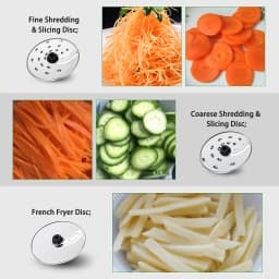 1300W Multi-Task Food Processor 3.5L Kneading 1.5L Blender Citrus Juicer 11 Professional Accessories Grinding/Chopping/Slicing