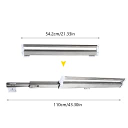 54.2cm Pull Out Clothes Hanger Rail, Extendable Clothes Storage Hanger Rack, Adjustable Hanger Rack Bar for Pants Coats