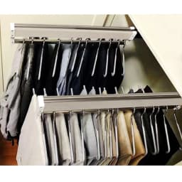 54.2cm Pull Out Clothes Hanger Rail, Extendable Clothes Storage Hanger Rack, Adjustable Hanger Rack Bar for Pants Coats