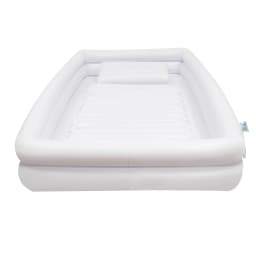 Inflatable Bathtub Bedside Shower Kit Adult PVC Bathtub with Electric Air Pump and Water Bag for The Pregnant Elderly Disabled