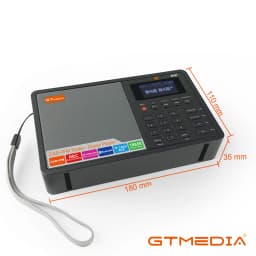 Portable Radio DAB+/FM+BT/Card/AUX Support BT TF Card Digital Player Support Clock/Alarm/Sleep Timer with Time GTMEDIA D1
