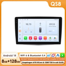 Hizpo Car Intelligent Systems For Alfa Romeo Mito 955 2008 -2016 GPS Wireless CarPlay Android Auto Radio Multimedia 8 Core DSP