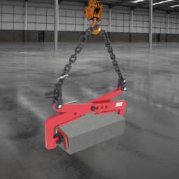 325kg Lifting Clamp for Stone, Scissor Design Adjustable 12-36cm Rubber Chuck, Alloy Steel Construction Material Handling Tool