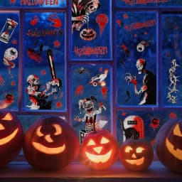 Halloween Blutige Hand Aufkleber, Fenster Sticker Horror, Halloween Zombie Poster, Gruselige Fensterbilder,