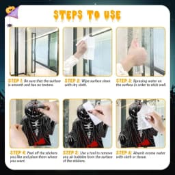 Halloween Blutige Hand Aufkleber, Fenster Sticker Horror, Halloween Zombie Poster, Gruselige Fensterbilder,