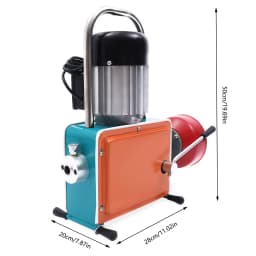 Drain Cleaner Pipe Cleaning Machine Sewer Dredge With 16mm Drill Bit Set 1000W