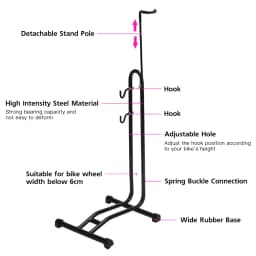 Bicycle Floor Parking Rack Bike Indoor Garage Storage Bike Repair Stand Maintenance Holder Rack for Mountain MTB Bike 2023