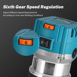 Brushless Electric Woodworking Trimmer 2000W Machine Wood Router Milling Engraving Slotting for Makita 18V Battery
