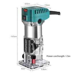 Brushless Electric Woodworking Trimmer 2000W Machine Wood Router Milling Engraving Slotting for Makita 18V Battery