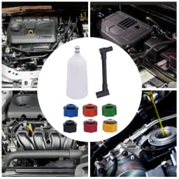 10pcs Automotive Engine Oil Filler&Adapter Kit Automotive Funnels Set Engine Oil Funnel set 6Adapters Car Refueling Accessories