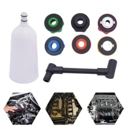 10pcs Automotive Engine Oil Filler&Adapter Kit Automotive Funnels Set Engine Oil Funnel set 6Adapters Car Refueling Accessories