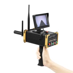 Upgraded Microcomputer Chip Metal Detector, 800mAh Rechargeable Lithium Battery Cordless Detector, Signal Bar & LCD Display with Headphones & Anti-collision Protective Edge