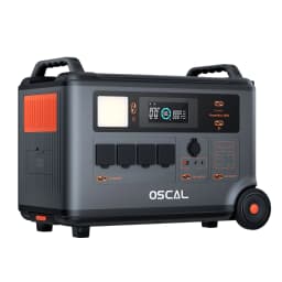 Oscal Powermax 3600W Portable Power Station 3600Wh LiFePO4 Battery 14 Outlets Morse Code Signal APP Control Home Battery Backup