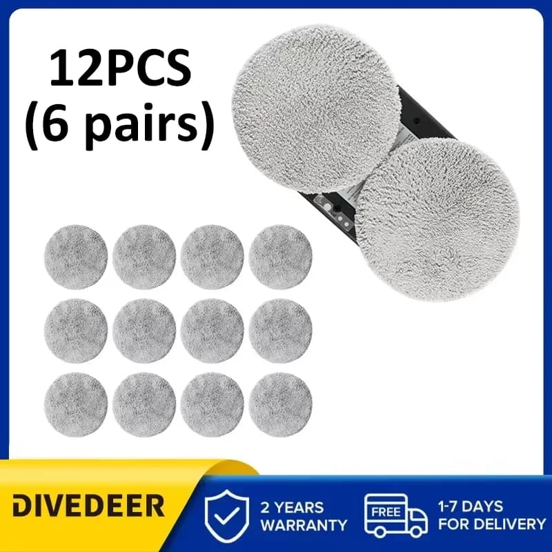 DIVEDEER Smart window cleaning robot window cleaning cloth 12pieces