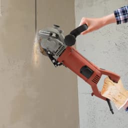 Wall Chaser Slotted Milling Machine 2700 W, Concrete Cutting Machine with 5 Saw Blades and Water Pump