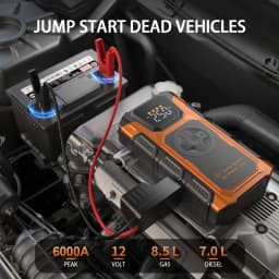 FEATOU 12000mAh Car Jump Starter,Portable Jumper Starter Battery Pack for up to 8.5L Gas&7.0L Diesel Engines,12V Auto Battery Boost