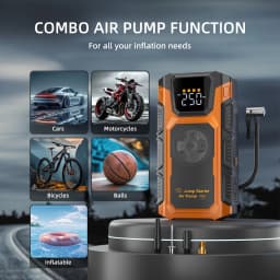 FEATOU 12000mAh Car Jump Starter,Portable Jumper Starter Battery Pack for up to 8.5L Gas&7.0L Diesel Engines,12V Auto Battery Boost
