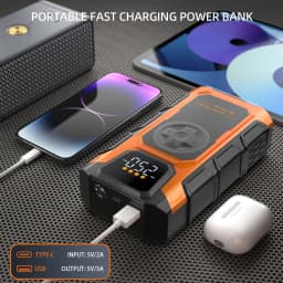 FEATOU 12000mAh Car Jump Starter,Portable Jumper Starter Battery Pack for up to 8.5L Gas&7.0L Diesel Engines,12V Auto Battery Boost
