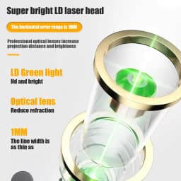 12 Lines Laser Level Horizontal Green Light Level Meter set Outdoor Surveying Tools 3D 360 Degree Vertical 12V Lithium Battery