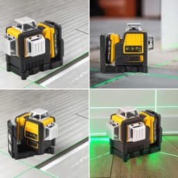 12 Lines Laser Level Horizontal Green Light Level Meter set Outdoor Surveying Tools 3D 360 Degree Vertical 12V Lithium Battery