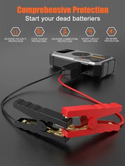 Eigotrav 6000A Starting Power Bank 12000mAh Car Jumpstarter 12V Starting Device for Gasoline and Diesel Mobile Power Bank