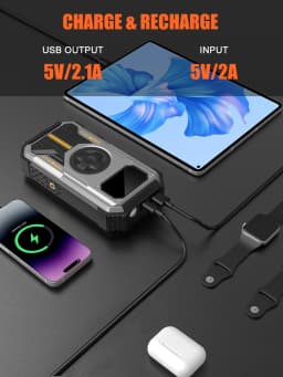Eigotrav 6000A Starting Power Bank 12000mAh Car Jumpstarter 12V Starting Device for Gasoline and Diesel Mobile Power Bank
