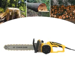 16 Inch 2000W Electric Chainsaw, 800 rpm, Automatic Fuel Injection, Adjustable Chain for Branches, Shrubs, Wood, Gardens