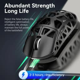 ATTACK SHARK R3 Magnesium Alloy Mouse, Wireless 8K Mouse, 46g SUPERLIGHT Mouse, PixArt PAW3395,DPI 26000,