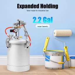 10L Air Paint Sprayer Tank Professional HVLP Spray Gun System 50-80 PSI 3mm Nozzle for Wall Painting DIY Projects