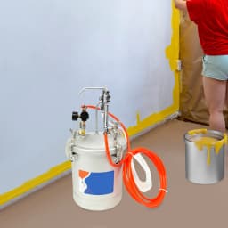 10L Air Paint Sprayer Tank Professional HVLP Spray Gun System 50-80 PSI 3mm Nozzle for Wall Painting DIY Projects