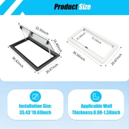 Window 900 X 500 mm Caravan Window E13 Hinged Window RV External Push Window W/Integrated Roller Blind Fly Screen Side Window